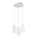 Industrial Retro 3 Way Round Metal White Ceiling Pendant Lamp ~4318