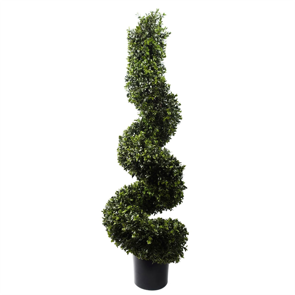 Leaf 120cm Spiral Boxwood Artificial Tree UV Resistant Outdoor