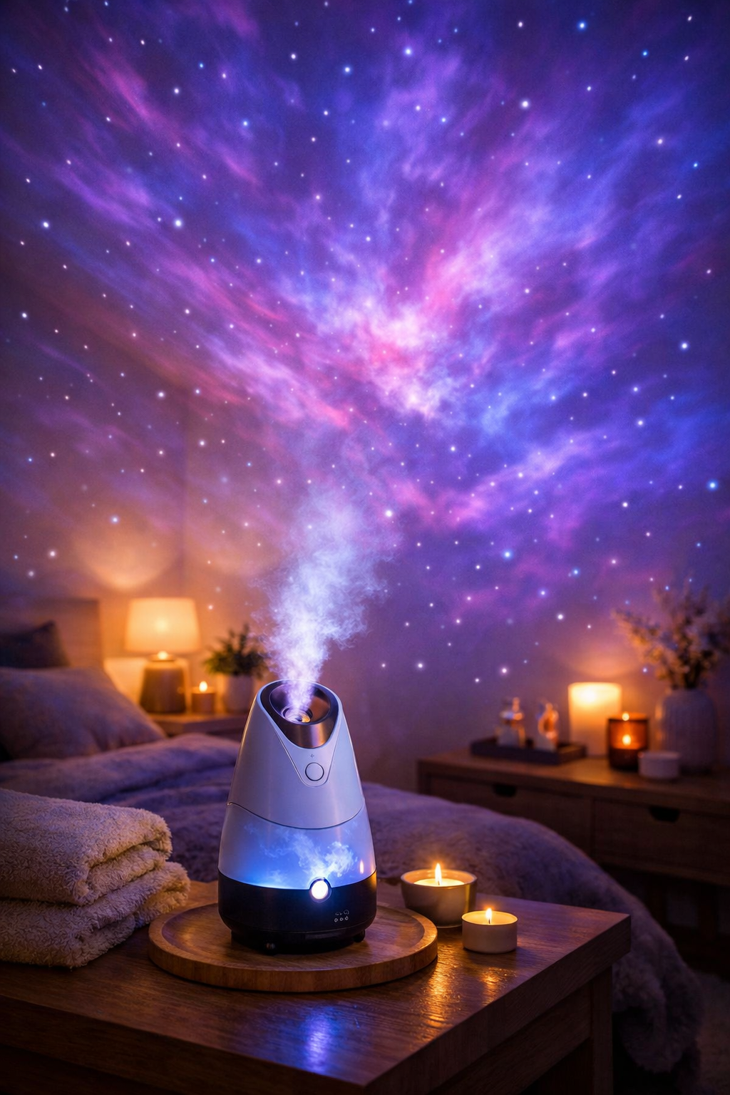 LED Galaxy Projector with Nebula & Star Modes