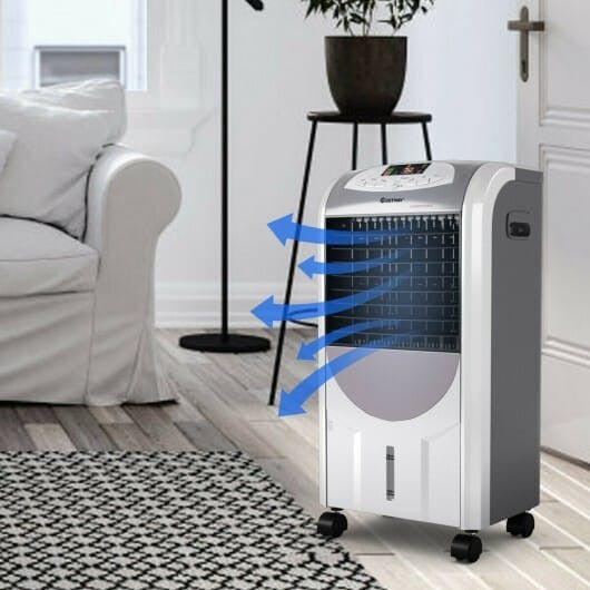 Portable Air Cooler Fan with Heater and Humidifier Function