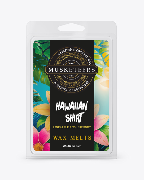 Hawaiian Shirt -  Pineapple & Coconut Wax Melts UK – Tropical Fruity Home Fragrance