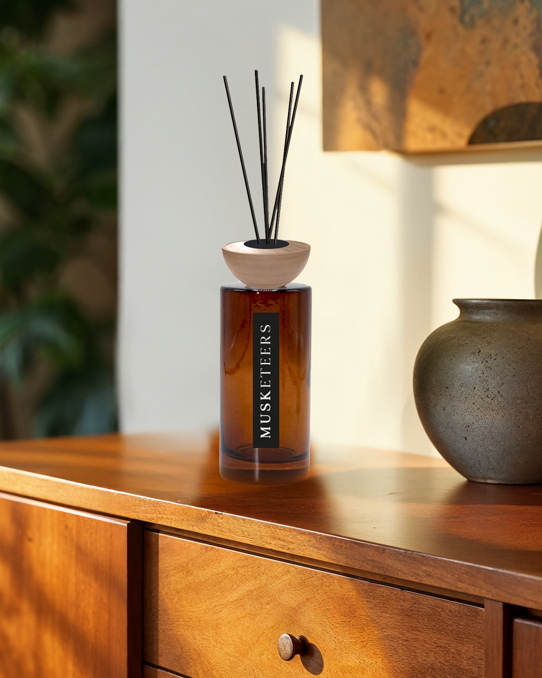 Tobacco & Oak Reed Diffuser – Dark Masculine Luxury Home Fragrance UK
