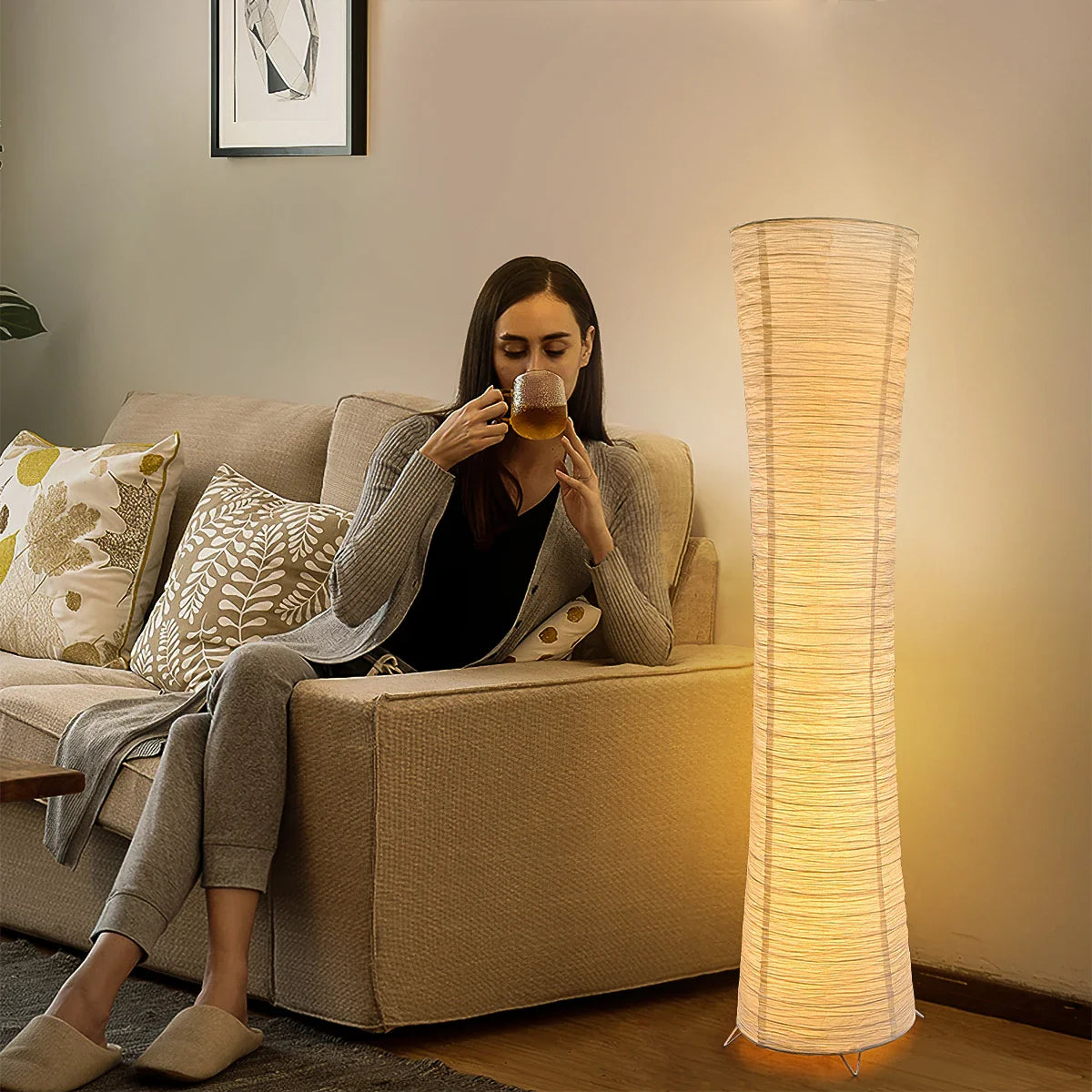Remote Controlled LED Floor Lamp USB Powered