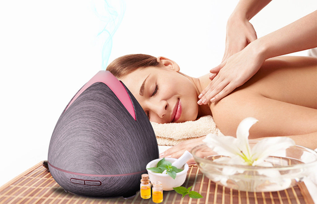 NNEDSZ Oils Ultrasonic Aromatherapy Diffuser Air Humidifier Purify 400ML  Violet