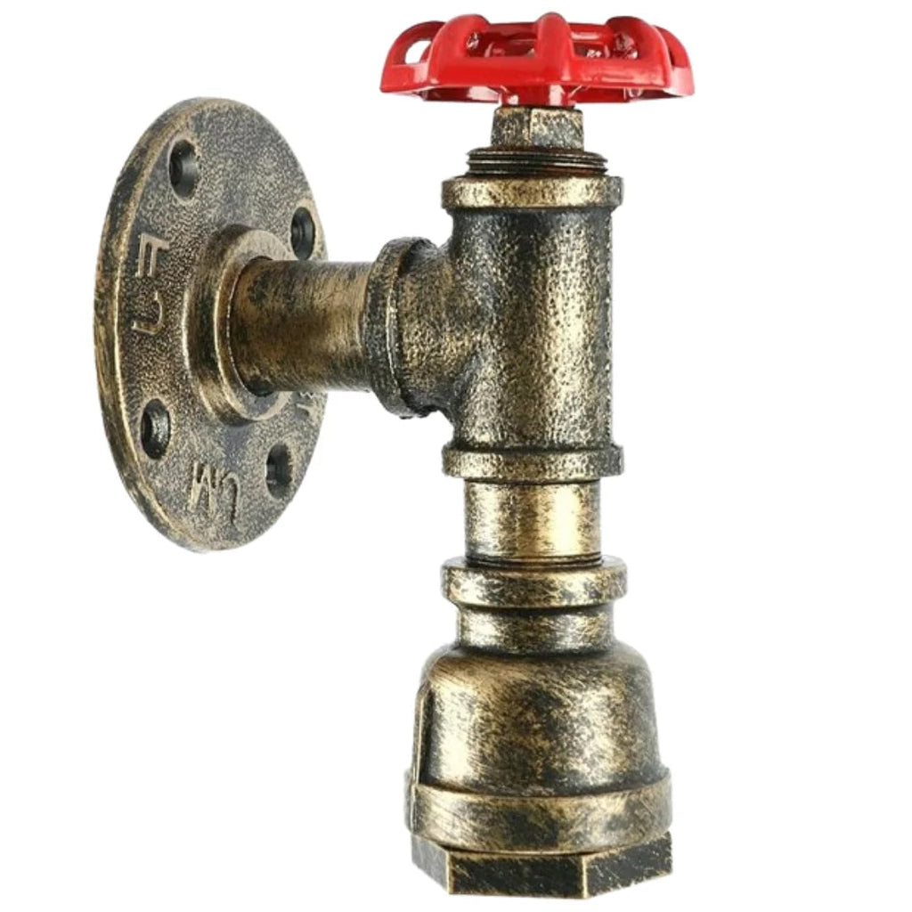 Steampunk Spigot Wall Light  Easy Installation E27~2069